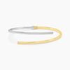 Histoire d'Or Bracelet Jonc Loise 2 Fils Carres Or Bicolore