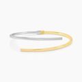 Histoire d'Or Bracelet Jonc Loise 2 Fils Carres Or Bicolore