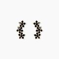 Histoire d'Or Bijoux D'oreilles Midnight Royalty Plaqu&eacute; Or Jaune Oxyde De Zirconium