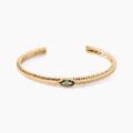 Bijoux sur Grenoble : Histoire d'Or Bracelet Jonc Angelica Plaque Or Jaune Oxyde De Zirconium