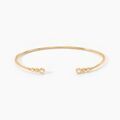 Histoire d'Or Bracelet Jonc Aura Plaque Or Jaune Oxyde De Zirconium