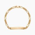 Bijoux sur Grenoble : Histoire d'Or Bracelet Identit&eacute; Plaqu&eacute; Or Jaune Bixente