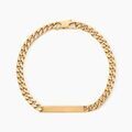 Bijoux sur Grenoble : Histoire d'Or Bracelet Identit&eacute; Clement Plaqu&eacute; Or Jaune