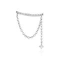 Histoire d'Or Bijou D'oreille Unitaire Joselyn Argent Blanc Oxyde De Zirconium