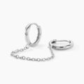 Bijoux sur Grenoble : Histoire d'Or Bijou D'oreille Unitaire Stephie Argent Blanc