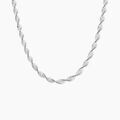 Histoire d'Or Collier Ciana Torsade Diamante Argent Blanc