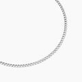 Bijoux sur Grenoble : Histoire d'Or Cha&icirc;ne Casper Maille Gourmette Argent Blanc