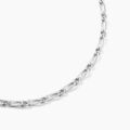 Bijoux sur Grenoble : Histoire d'Or Cha&icirc;ne Anilo Maille Altern&eacute;e Argent Blanc