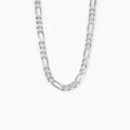 Bijoux sur Grenoble : Histoire d'Or Cha&icirc;ne Vivian Maille Alternee 1/3 Argent Blanc