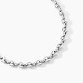 Bijoux sur Grenoble : Histoire d'Or Collier Carrus Maille Grain De Cafe Argent Blanc