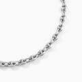 Bijoux sur Grenoble : Histoire d'Or Collier Carrus Maille Grain De Cafe Argent Blanc