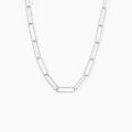 Histoire d'Or Chaine Hekla Argent Blanc