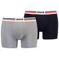 Boxers Levis LOT DE 2 BOXERS - MIDDLE GREY MELANGE - S Multicolore