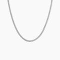 Histoire d'Or Chaine Casper Argent Blanc