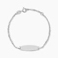 Bijoux sur Grenoble : Histoire d'Or Bracelet Identit&eacute; Myline Argent Blanc