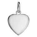 Pendentifs sur Artemare : Pendentif en argent coeur simple &agrave; graver petit mod&egrave;le - plaque prestige