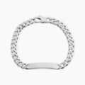 Bijoux sur Grenoble : Histoire d'Or Bracelet Identit&eacute;e Casper Argent Blanc
