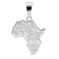 Pendentifs sur Artemare : Pendentif en argent carte d'Afrique petit mod&egrave;le