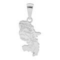 Pendentifs sur Artemare : Pendentif en argent carte de la Martinique