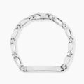 Bijoux sur Grenoble : Histoire d'Or Bracelet Identit&eacute;e Anilo Argent Blanc