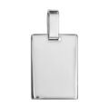 Pendentifs sur Artemare : Pendentif en argent plaque G.I. rectangulaire &agrave; graver - dimensions 15mm X 20mm - plaque prestige