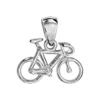 Pendentif en argent v&eacute;lo de course