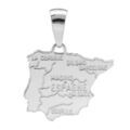 Pendentifs sur Artemare : Pendentif en argent carte d'Espagne