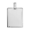 Pendentifs sur Artemare : Pendentif en argent plaque G.I. rectangulaire &agrave; graver - dimensions 29mm X 23mm - plaque prestige
