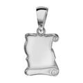 Pendentifs sur Artemare : Pendentif en argent parchemin &agrave; graver petit mod&egrave;le - plaque prestige