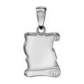 Pendentifs sur Artemare : Pendentif en argent parchemin &agrave; graver moyen mod&egrave;le - plaque prestige