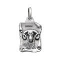 Pendentifs sur Artemare : Pendentif en argent vieilli parchemin zodiaque B&eacute;lier