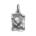 Pendentif en argent vieilli parchemin zodiaque Verseau Artemare