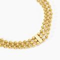 Bijoux sur Grenoble : Histoire d'Or Collier Perles Solaires Acier Jaune