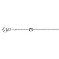 Chaine sur Artemare : Cha&icirc;ne de cheville en argent maille boules avec boules plus grosses et lisses - longueur 23cm