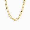 Histoire d'Or Collier Maille Urban Line Acier Dor&eacute;