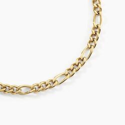 Histoire d'Or Collier Maille Acier Dor&eacute; Virgil