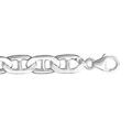 Chaine sur Artemare : Bracelet en argent rhodi&eacute; cha&icirc;ne maille marine largeur 7mm et longueur 21cm