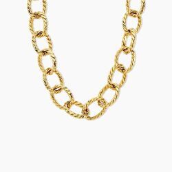 Histoire d'Or Chaine Doria Acier Jaune