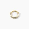 Bijoux sur Grenoble : Histoire d'Or Piercing Septum Bettris Acier Jaune Oxyde De Zirconium