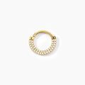 Bijoux sur Grenoble : Histoire d'Or Piercing Septum Bettris Acier Jaune Oxyde De Zirconium