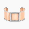 Bijoux sur Grenoble : Imagine Bracelet Jonc Acier Blanc Strass