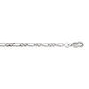Bracelet en argent cha&icirc;ne maille figaro 1+2 largeur 3mm et longueur 18cm