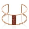 Bijoux sur Grenoble : Imagine Bracelet Manchette Acier Rose Maria