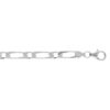 Bracelet en argent cha&icirc;ne maille figaro 1+1 largeur 4mm et longueur 18cm