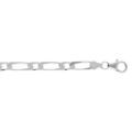 Chaine sur Artemare : Bracelet en argent cha&icirc;ne maille figaro 1+1 largeur 4mm et longueur 18cm