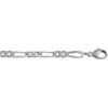 Bracelet en argent cha&icirc;ne maille figaro 1+2 largeur 4mm et longueur 18cm