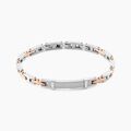 Bracelet Identit&eacute; Jourdan Haribert Acier Argent&eacute;