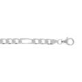 Chaine sur Artemare : Cha&icirc;ne en argent mailles 1+3 largeur 4mm et longueur 50cm