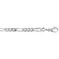 Cha&icirc;ne en argent mailles 1+3 largeur 4mm et longueur 55cm