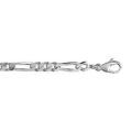 Chaine sur Artemare : Bracelet en argent cha&icirc;ne maille figaro 1+3 largeur 4mm et longueur 18cm